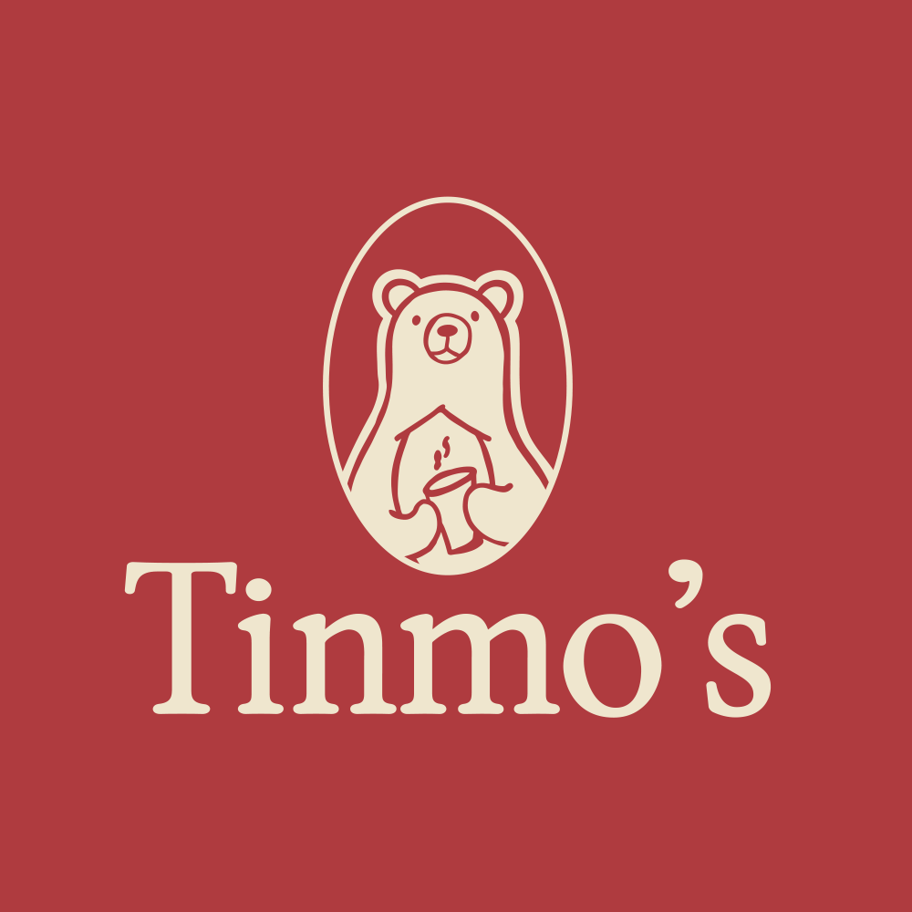 Tinmo’s bear and wordmark
